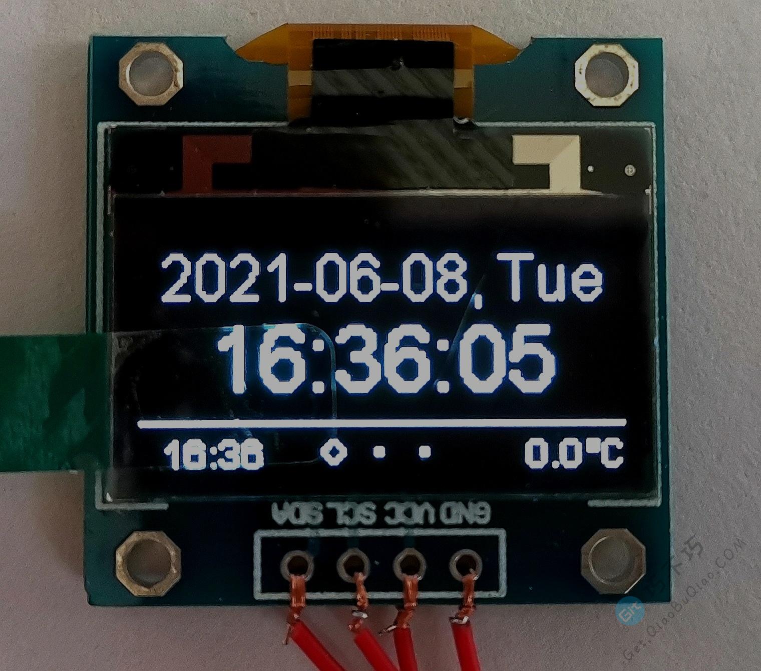 使用ESP32或ESP8266模块DIY打造一个网络WIFI时钟，还能显示今明后三天的天气预报-第18张-Get巧不巧