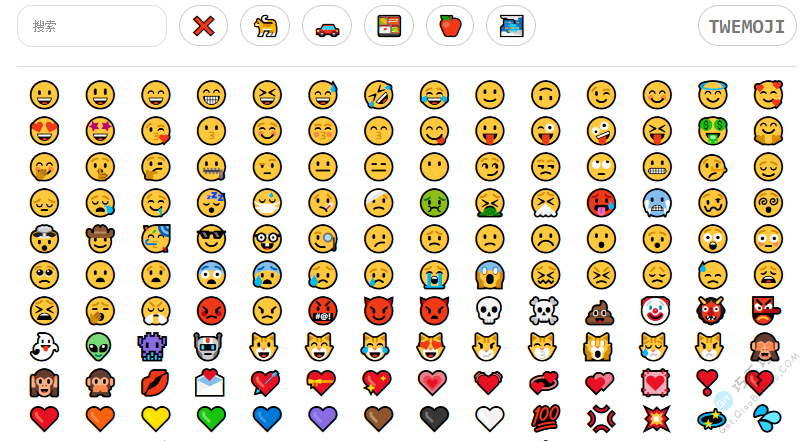 漂亮的Emoji表情图标可搜索和一键复制-第1张-Get巧不巧